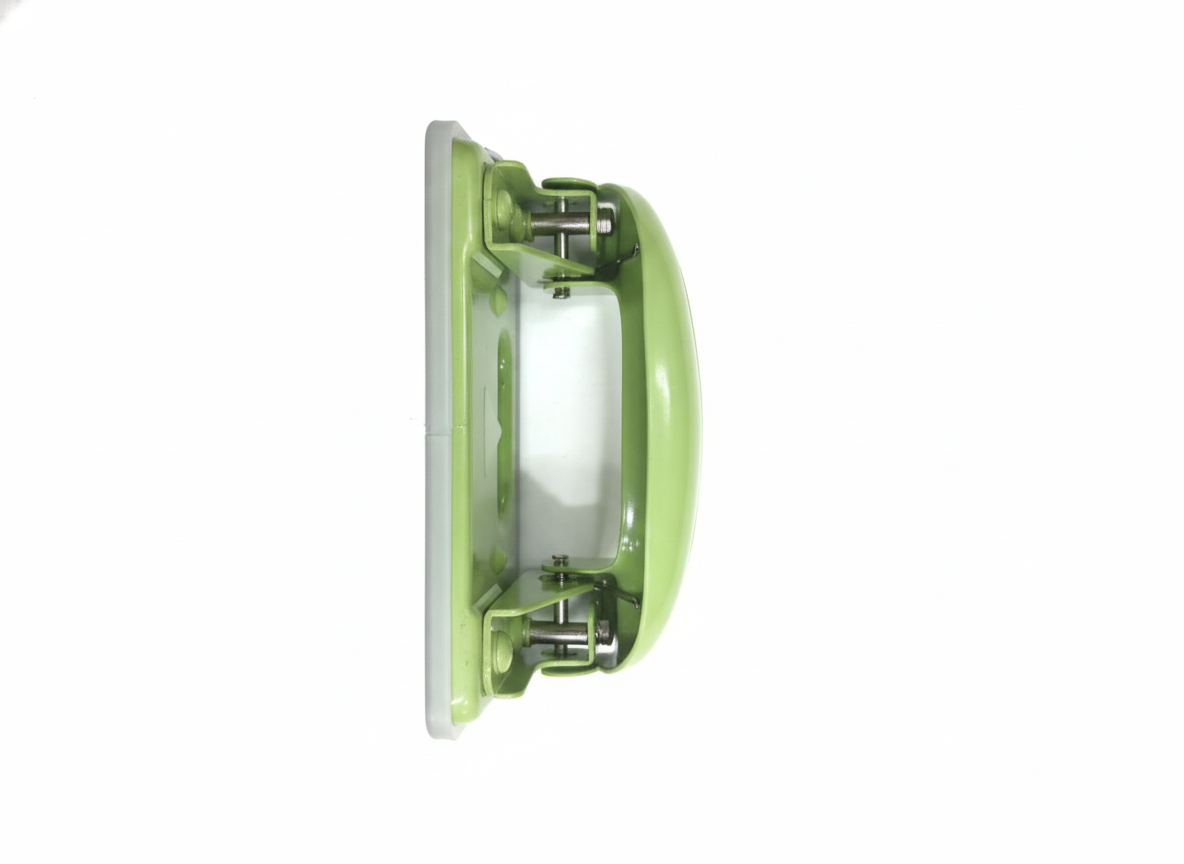 Kangaro DP-280 Paper Punch, 2 Hole Punch for Up to 11 Sheets, Ergonomic Green Design with Chip Tray and Precision Metal Mechanism for Office and School Use