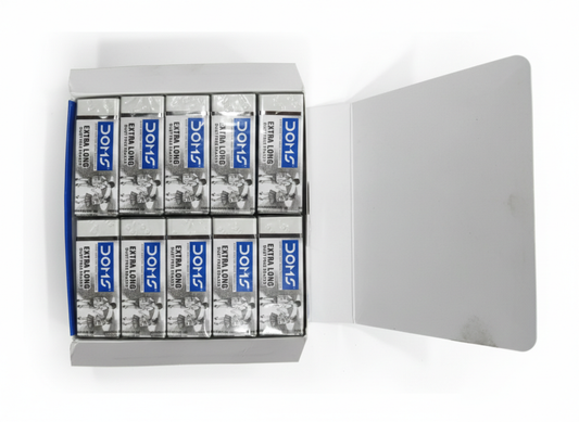 DOMS Extra Long Dust-Free Erasers – Clean & Smooth Erasing, Non-Toxic (10 PEICE)