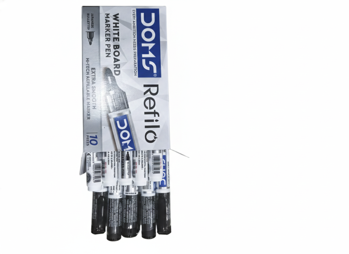 Doms Refilo Whiteboard Marker Pens – Extra Smooth Writing