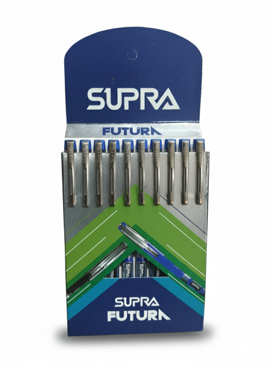 SUPRA Future Ballpoint Pens (Pack of 10, Blue Ink