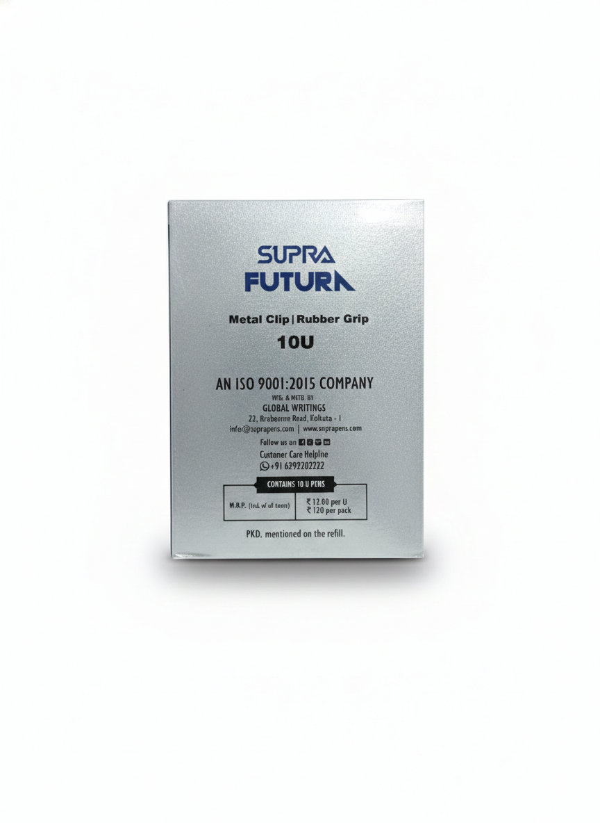 SUPRA Future Ballpoint Pens (Pack of 10, Blue Ink