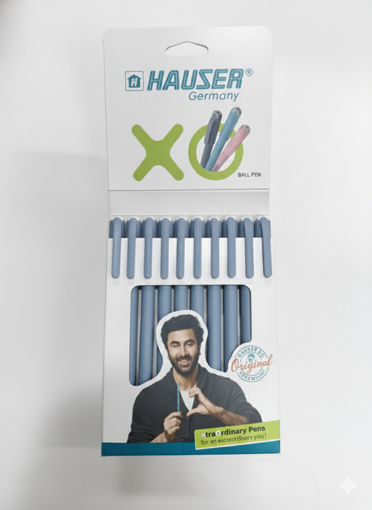 Hauser XO Ball Pens Pack of 10 – Smooth Blue Ink