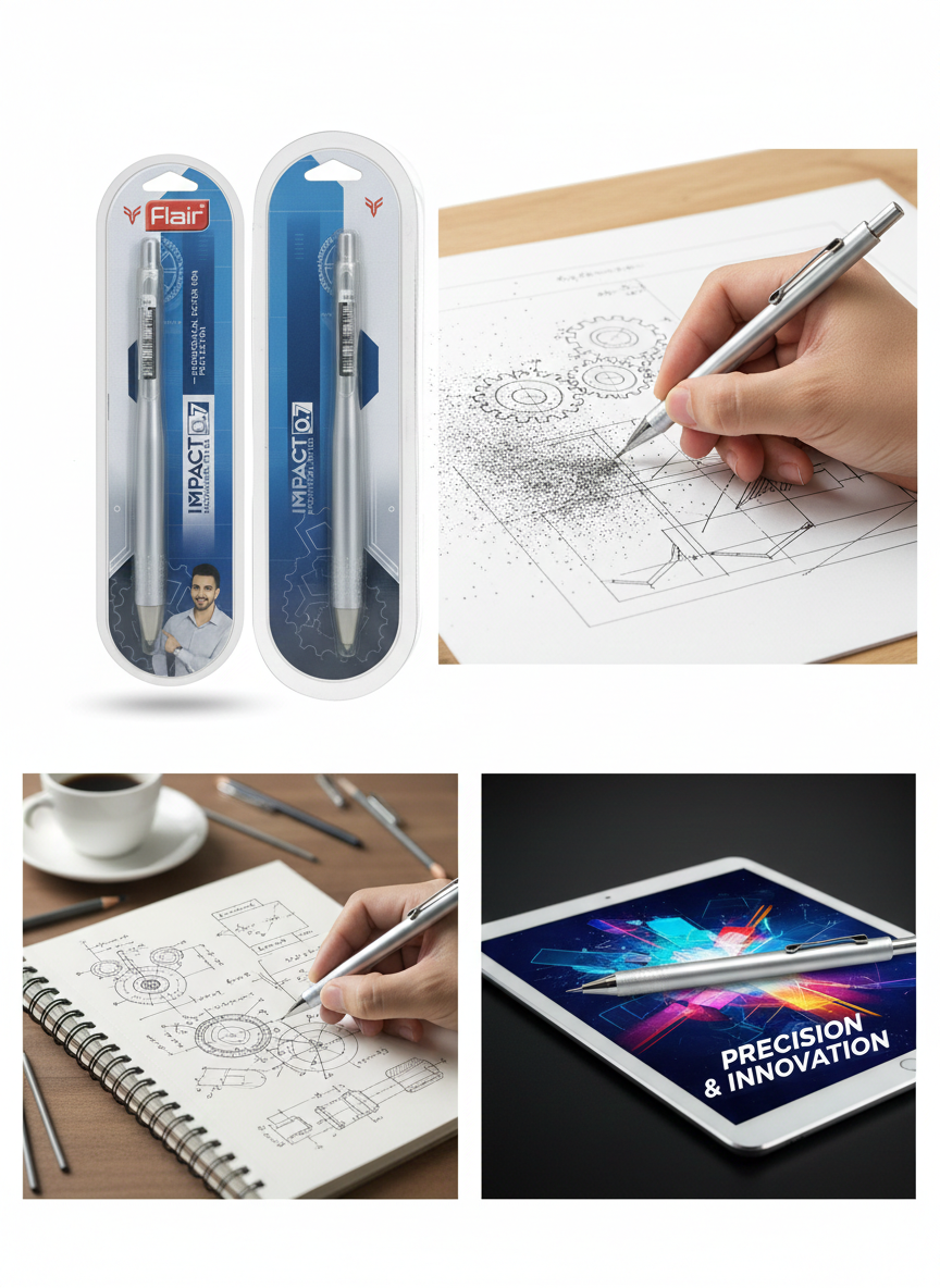 Flair Impact 0.7 Mechanical Pencil | Smooth Writing Pencil