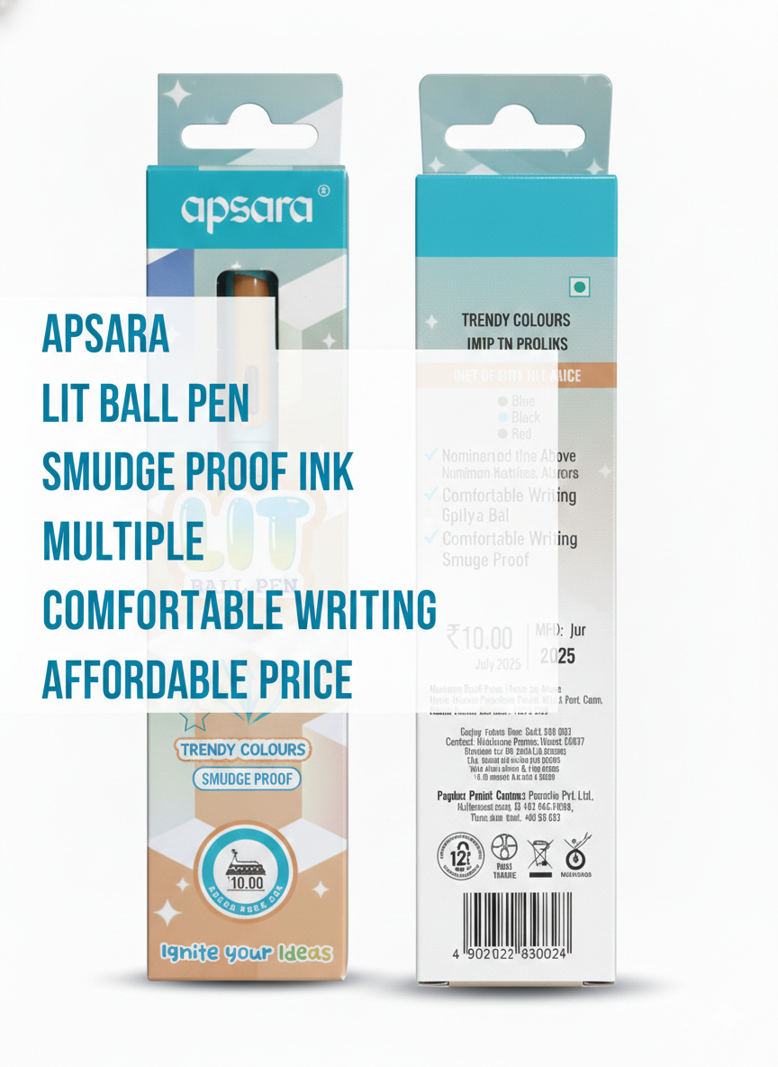Apsara Lit Ball Pen Affordable Everyday Pen for School & Office Use