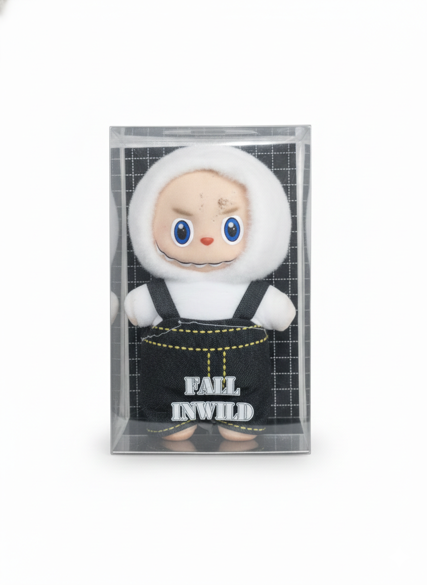 Cute Plush Doll Toy in Display Box – Soft Stuffed Cartoon Doll for Kids