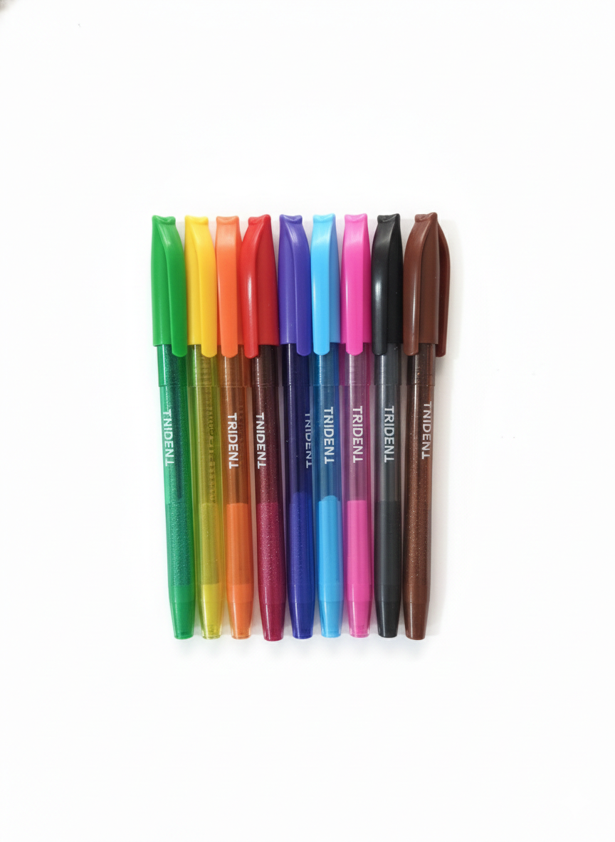 Trident Fashion Ballpoint Pens Set (Pack of Assorted Colors)