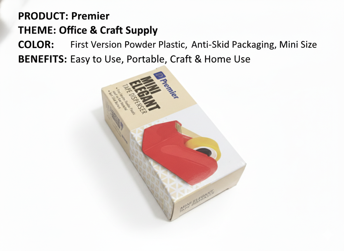 Unity HERO Tape Dispenser for Office Desk, Anti-Skid Base Tape Holder with Stainless Steel Blade,