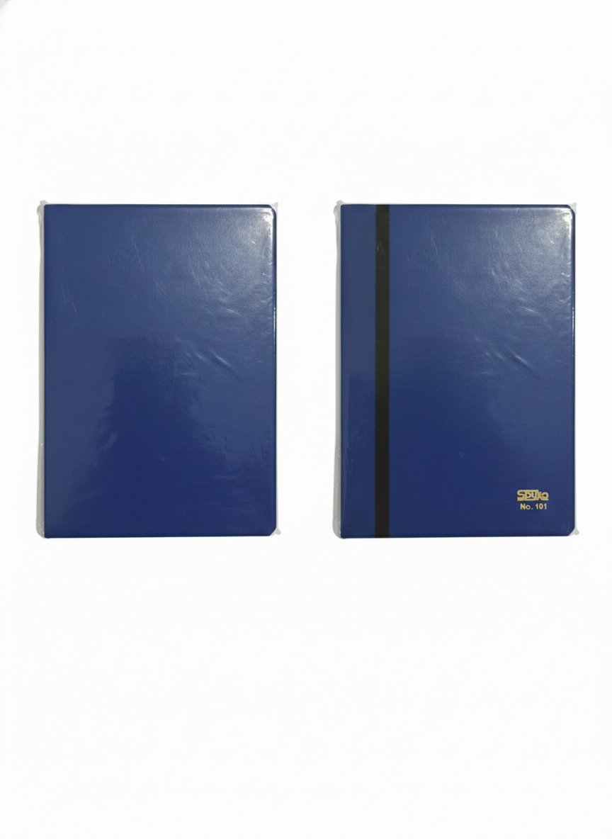 SPUKO No. 101 Notebook – Premium Blue Cover Journal with Elastic Band, Durable Stitched Binding & High-Quality Paper – Ideal for Office, School & Daily Notes