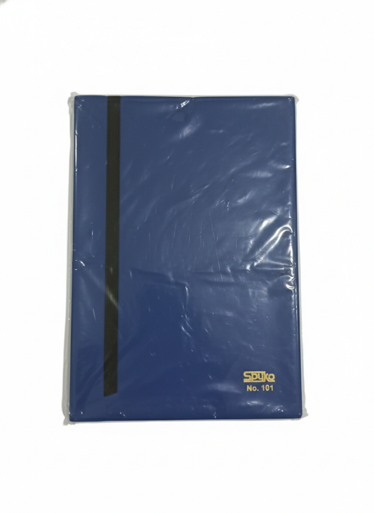 SPUKO No. 101 Notebook – Premium Blue Cover Journal with Elastic Band, Durable Stitched Binding & High-Quality Paper – Ideal for Office, School & Daily Notes