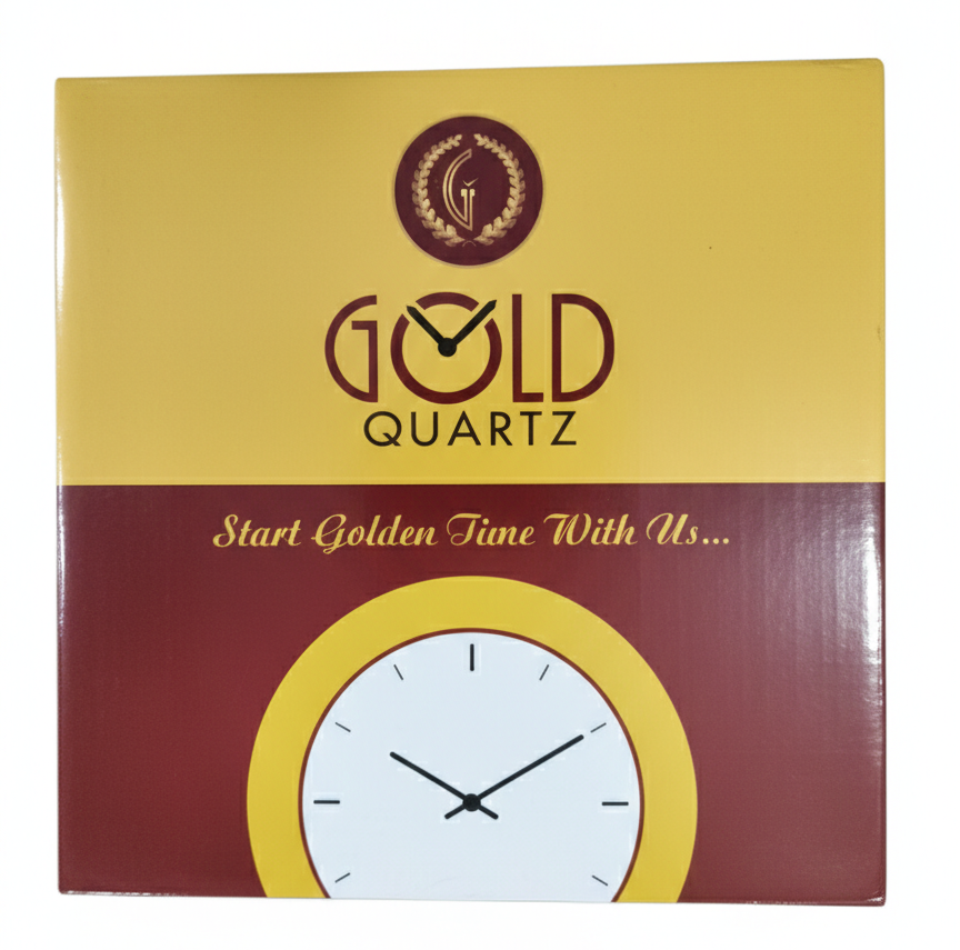 Luxury Black Designer Wall Clock with Textured Gem-Studded Frame | Gold Numerals & Silent Quartz Movement
