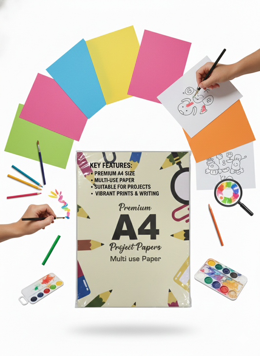 Premium A4 Project Paper Sheets 12 PEACE OF SHEETS