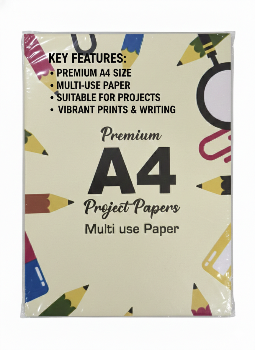 Premium A4 Project Paper Sheets 12 PEACE OF SHEETS