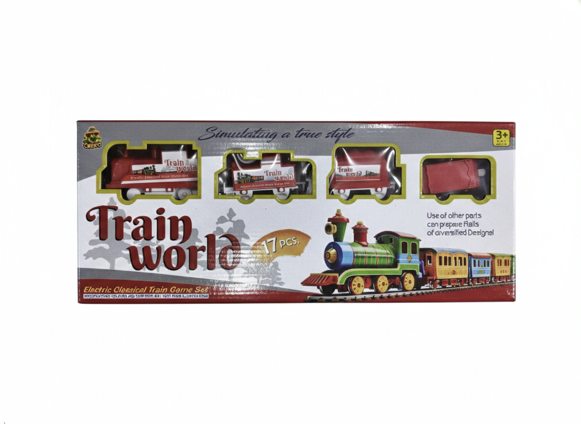 Toy Train Set for Kids | 17 Pieces Battery Operated Train with Track