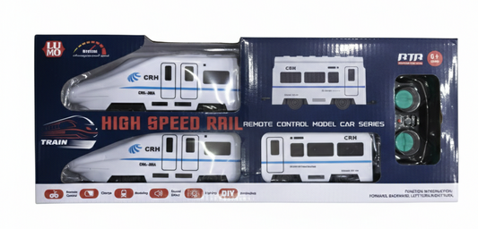 Remote Control Train Toy for Kids | Battery Operated Bullet Train with Track & Lights