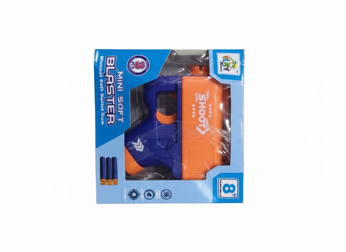 Foam Dart Gun Toy for Kids | Manual Soft Bullet Blaster with Foam Darts