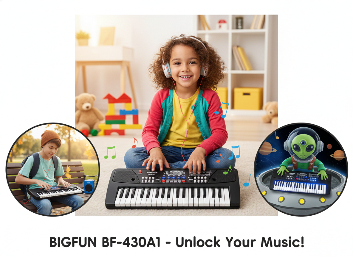 37 Key Electronic Keyboard Piano for Kids – Large Key Music Keyboard with Recording, Demo Songs & Learning Mode, Portable Musical Toy Piano for Beginners Boys & Girls