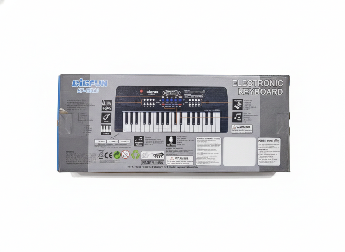 37 Key Electronic Keyboard Piano for Kids – Large Key Music Keyboard with Recording, Demo Songs & Learning Mode, Portable Musical Toy Piano for Beginners Boys & Girls