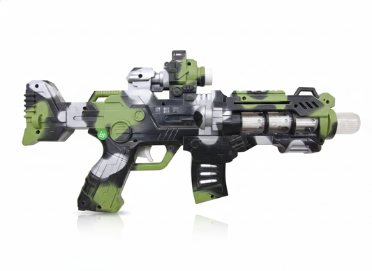 SWAT Toy Gun for Kids with Lights & Sound | Projector Gun with Flashlight & Laser Sight