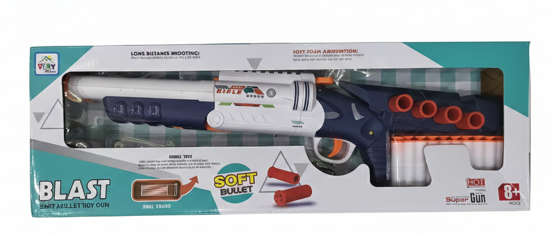 Toy Gun Rifle for Kids | Blast Rifle Soft Bullet Gun with Foam Darts