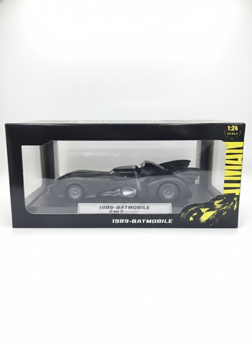 1989 Batmobile Die-Cast Car Model 1:24 Scale | Iconic Batman Movie Car Replica