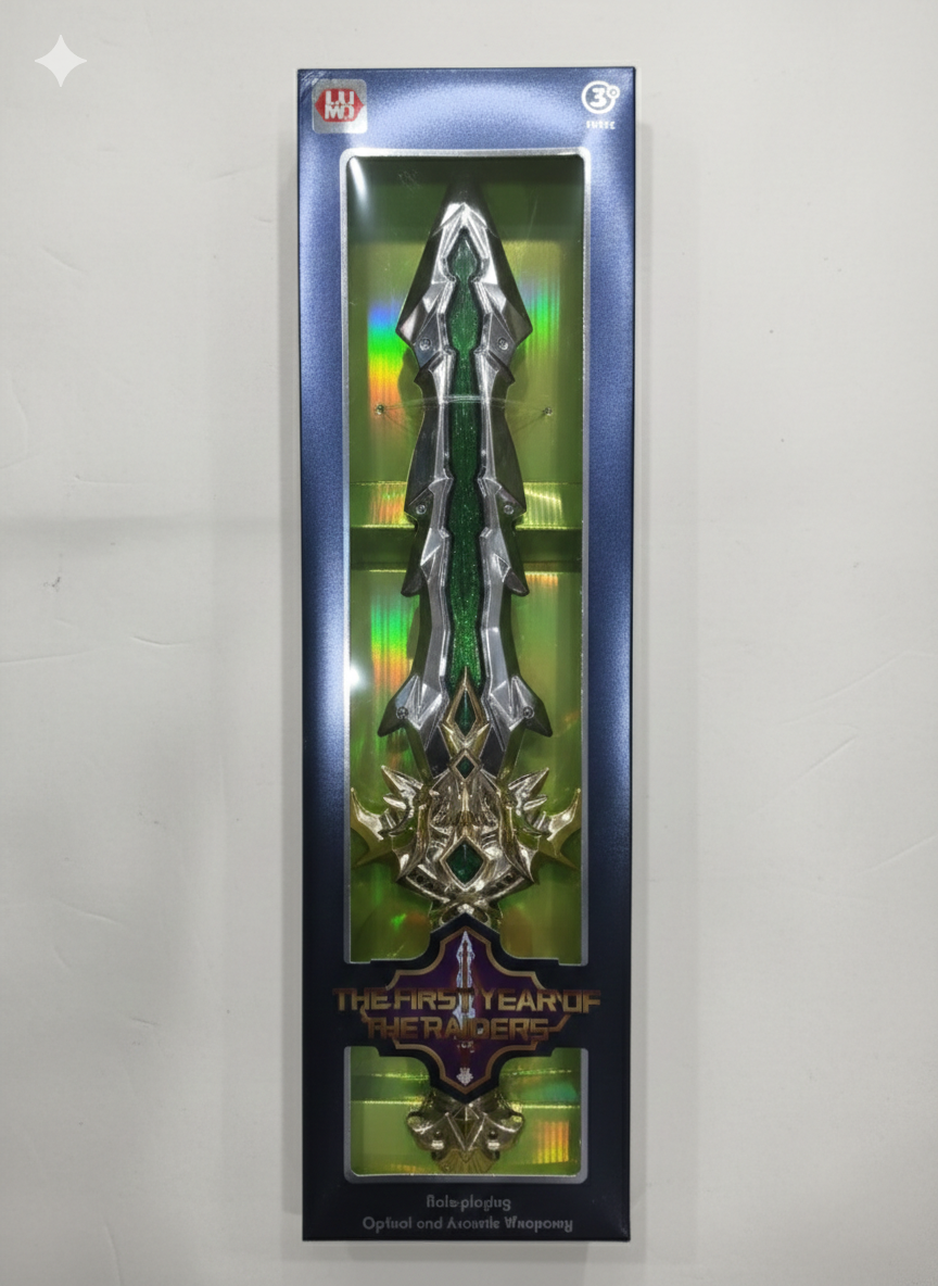 Fantasy Raider Sword Toy for Kids | Decorative Warrior Sword with Glitter Blade & Detailed Hil