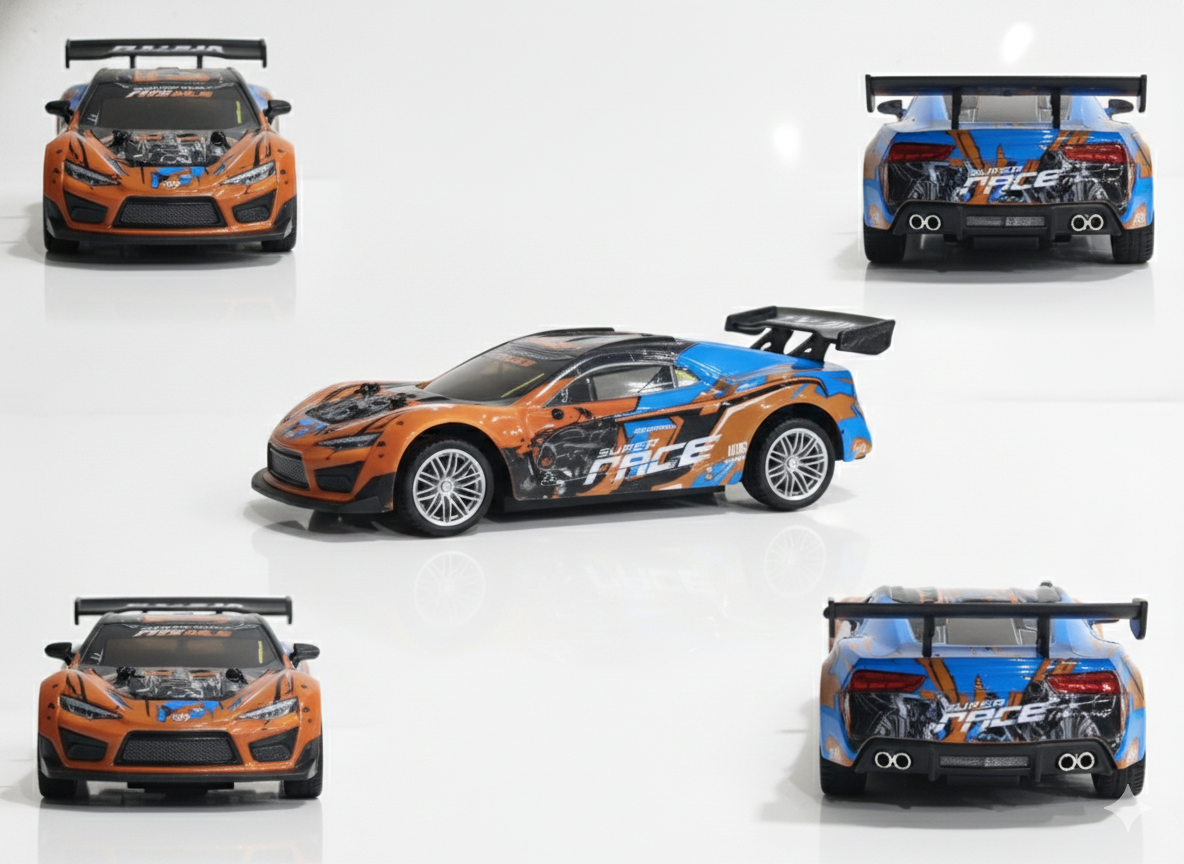 Super Race R/C Sports Car Toy for Kids | Remote Control Racing Car with LED Lights & High-Speed Performance