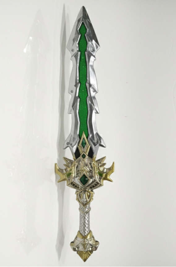 Fantasy Raider Sword Toy for Kids | Decorative Warrior Sword with Glitter Blade & Detailed Hil