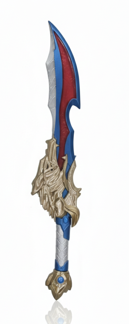 Sirius Blade Fantasy Sword Toy for Kids | Warrior Cosplay Sword with Detailed Gold Hilt & Colored Blade