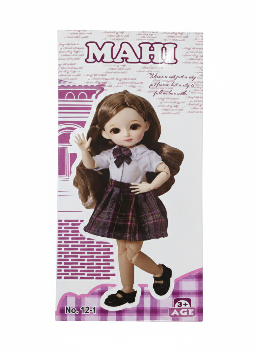 Mahi Fashion Doll for Girls with Long Hair & Stylish Outfit,