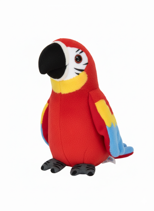 Talking Parrot Toy for Kids – Repeats What You Say Soft Stuffed Animal Toy for Boys