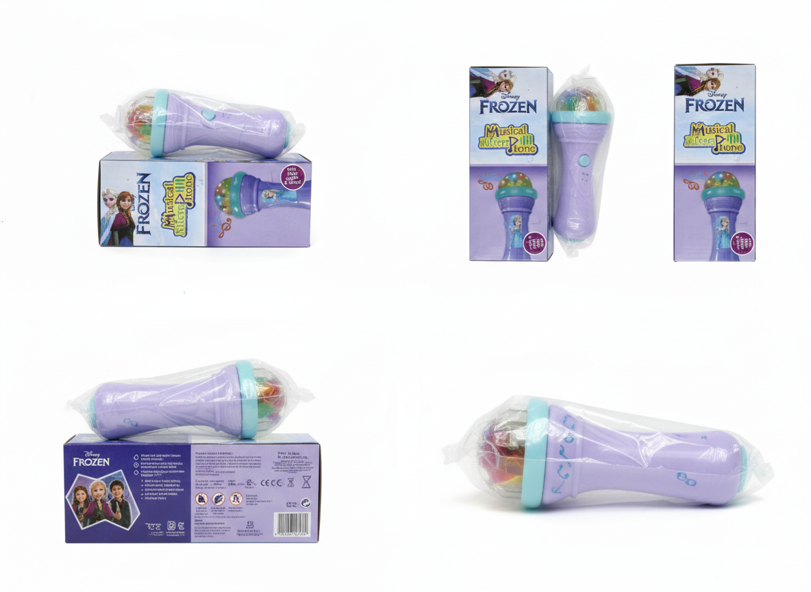Kids Musical Microphone Toy with Lights & Music Easy Grip Singing Toy for Boys & Girls (Ages 3+) Gift Pack