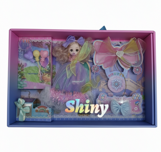 Fantasy Doll Set for Girls | Shiny Doll Series with Dress & Accessories