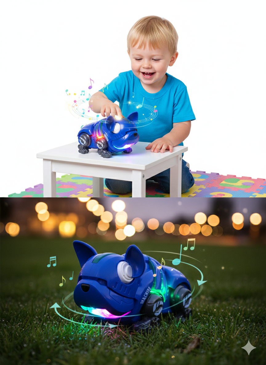 Robot Dog Toy for Kids 3+ Years | Electronic Dancing Dog with Lights & Sound