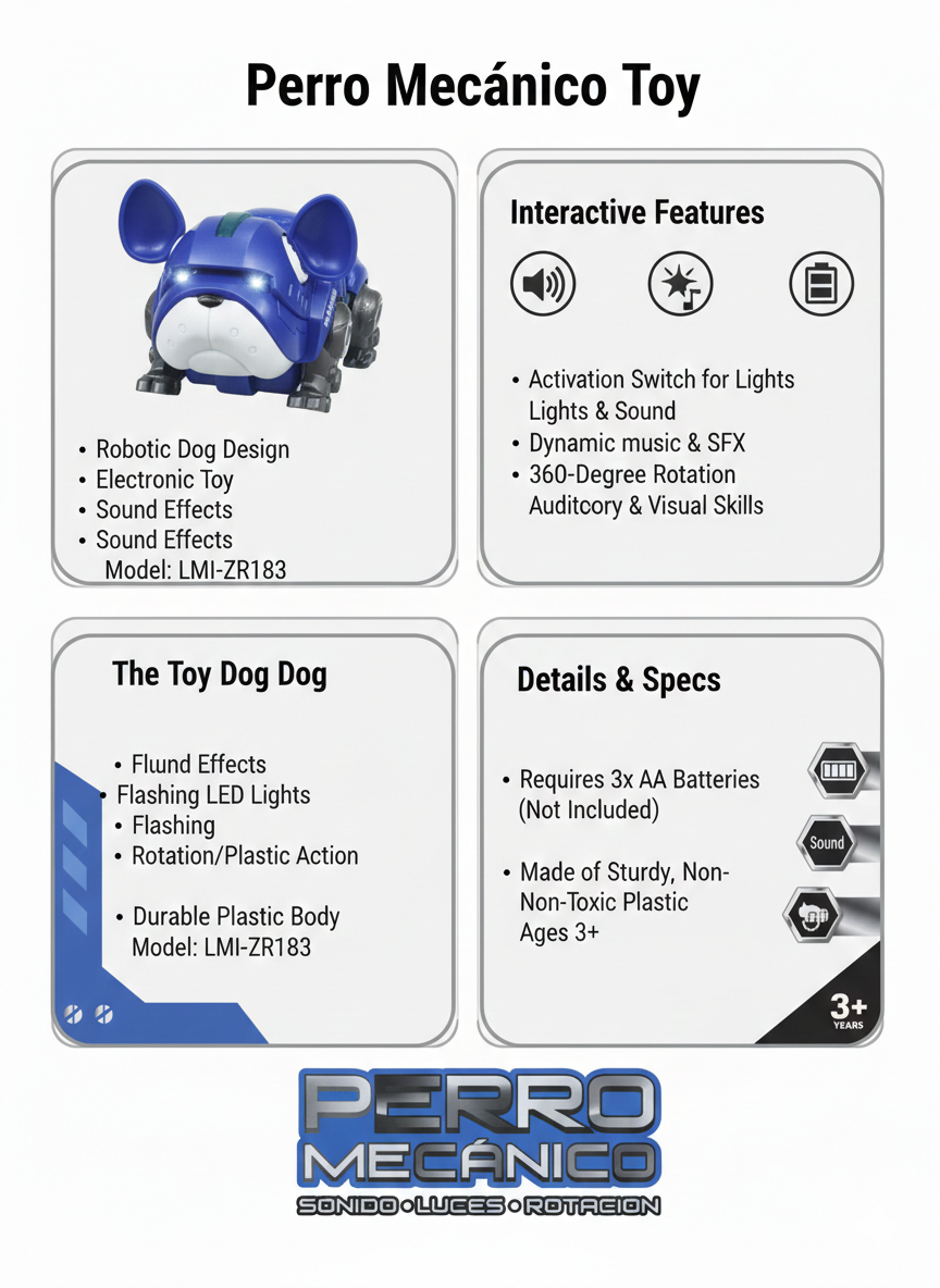 Robot Dog Toy for Kids 3+ Years | Electronic Dancing Dog with Lights & Sound