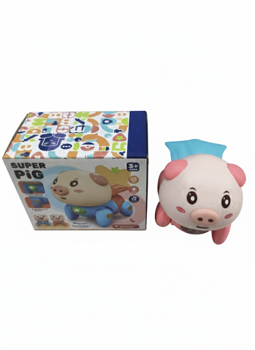 Super Pig Walking Toy for Kids 3+ Years | Musical Animal Toy with Lights & Sound