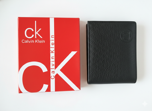 Men’s Genuine Leather Wallet Black | Bifold Wallet with ID Window, Coin Pocket & Snap Button