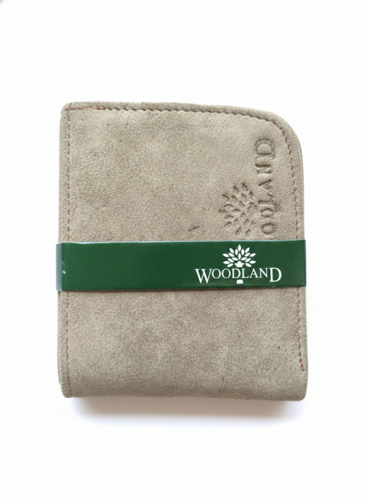 Men’s Suede Leather Wallet | Bifold Wallet with Snap Coin Pocket