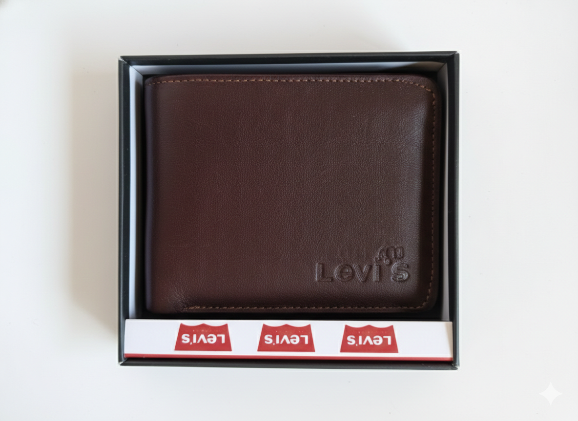 Men’s Genuine Leather Wallet | Bifold Wallet with Coin Pocket