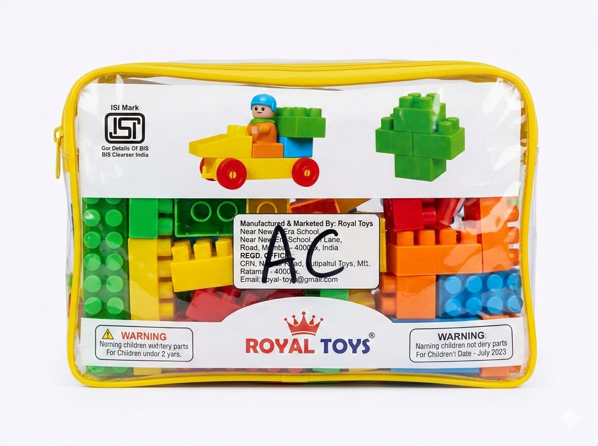 My Blocks Building Toy Set (36 Pieces) | Colorful Plastic Construction Blocks for Kids