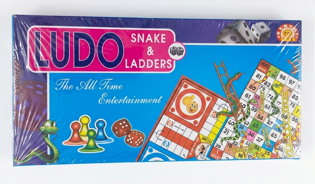 Ludo & Snake and Ladders Board Game Set | 2-in-1 Family Board Game