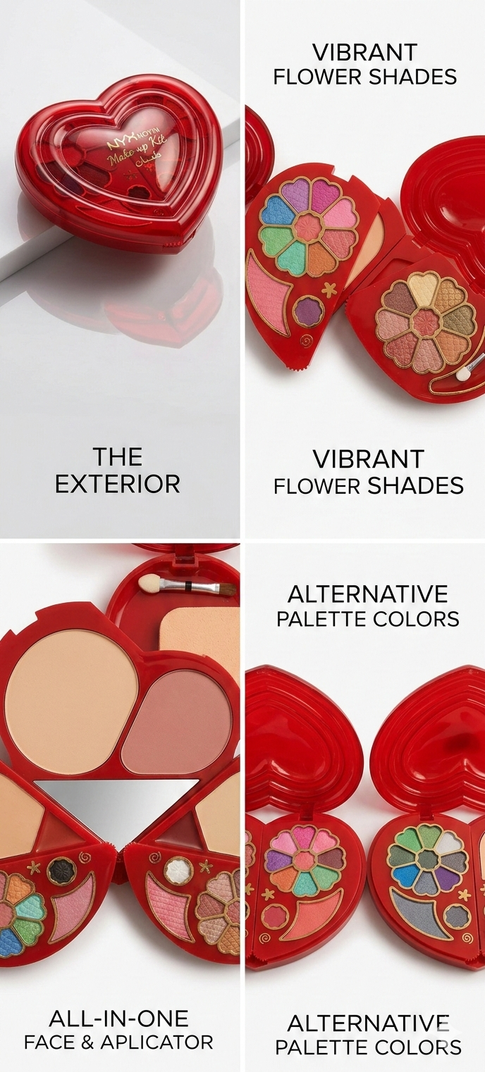 Heart Shape Makeup Kit for Girls & Women