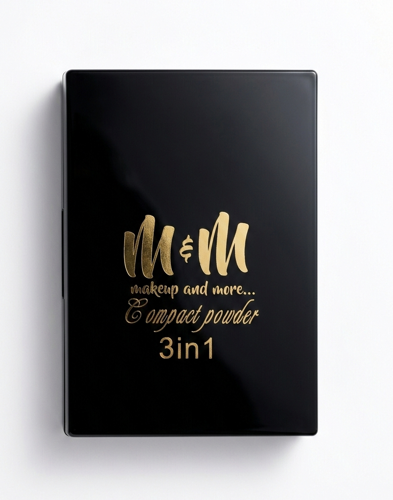 M & M 3 in 1 Compact Powder Makeup Kit for Women