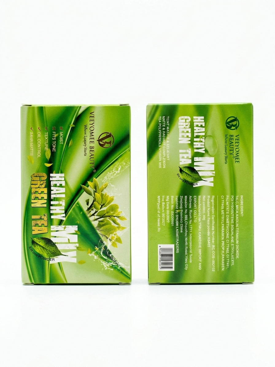 Green Tea Mix Skin Tone Powder 5 in 1