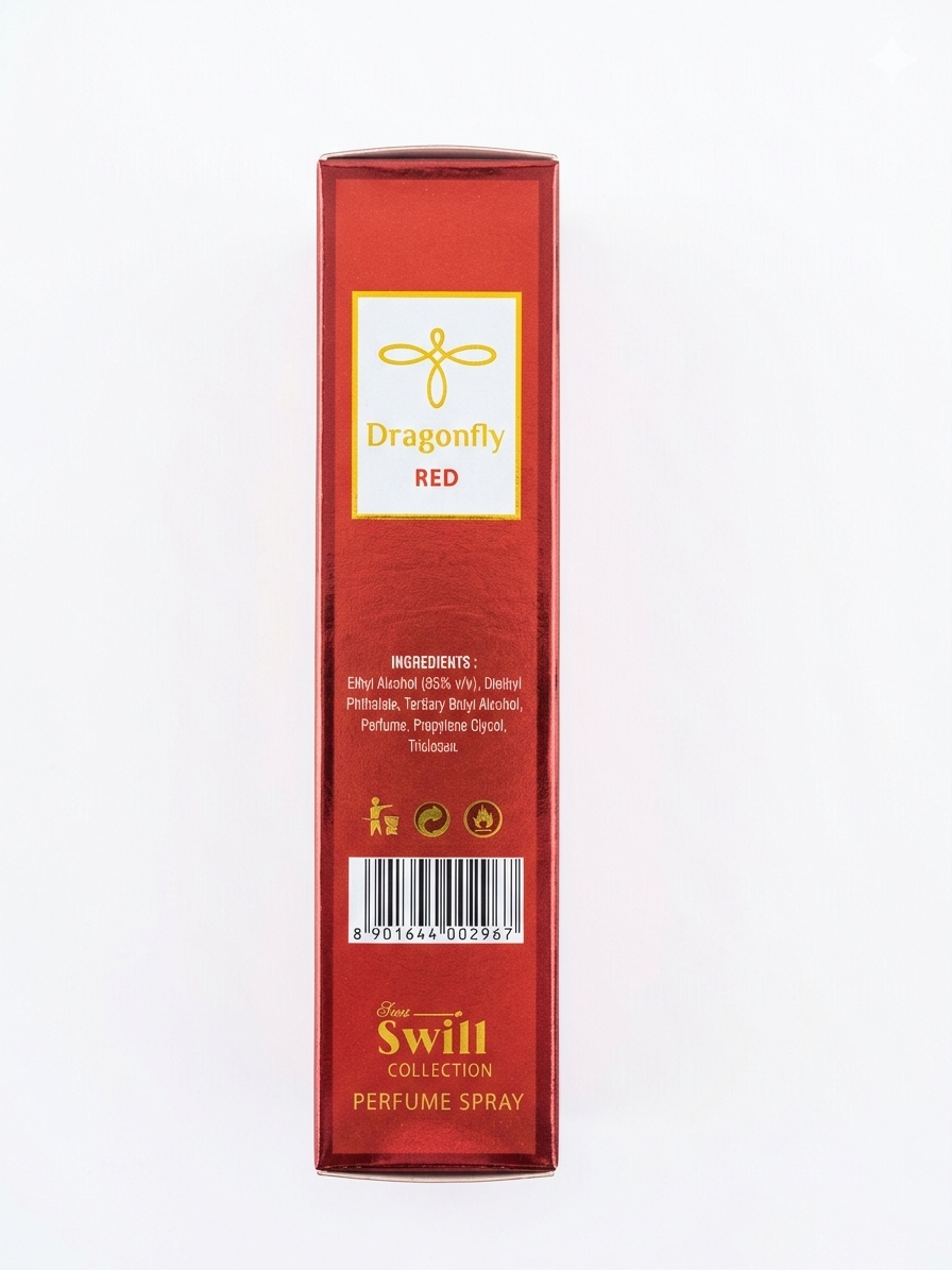Swift Collection Dragonfly Red Perfume Spray 20 ml | Long Lasting Premium Fragrance for Men & Women