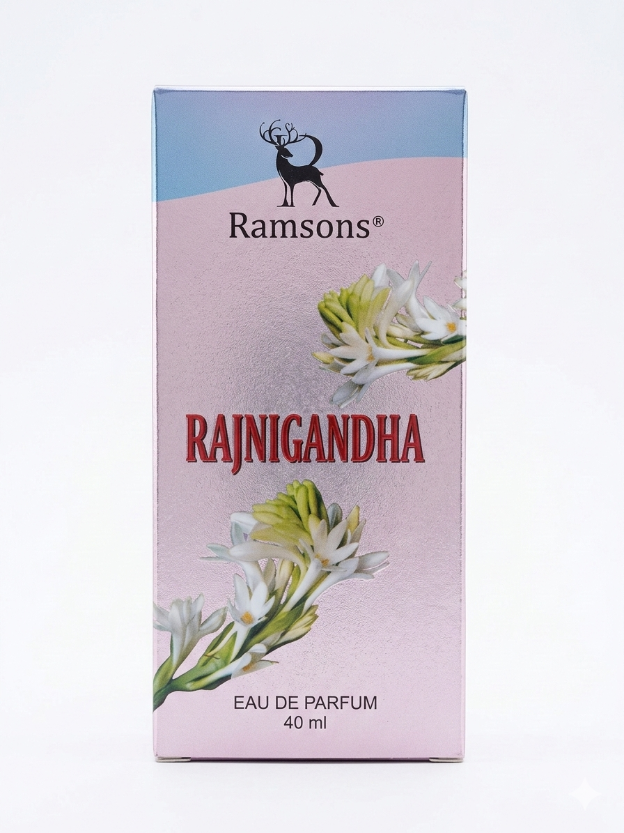 Ramsons Rajnigandha Eau De Parfum 40 ml | Long Lasting Tuberose Floral Perfume for Women & Men