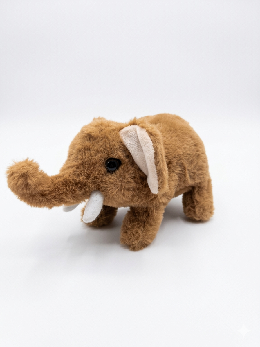 Electronic Plush Elephant Toy with Sound & Walking Action