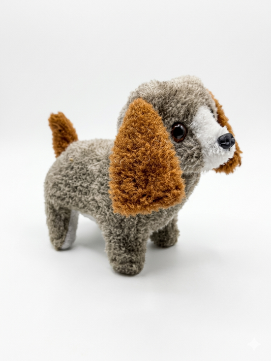 Battery Operated Walking Puppy Toy | Shaggy Dog Soft Toy with Moving Action