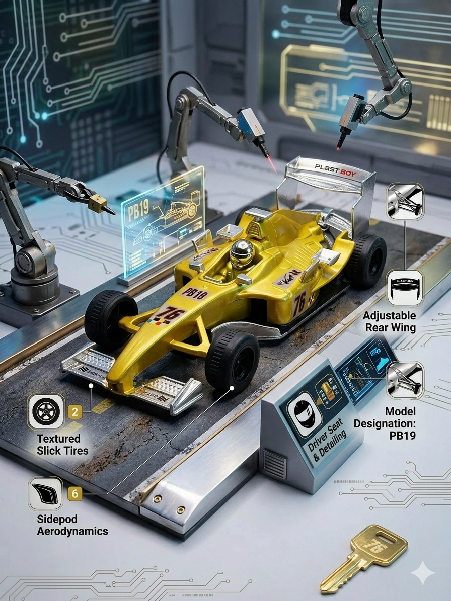 Formula Racing Car Toy for Kids | Die-Cast Style F1 Model Car PB19