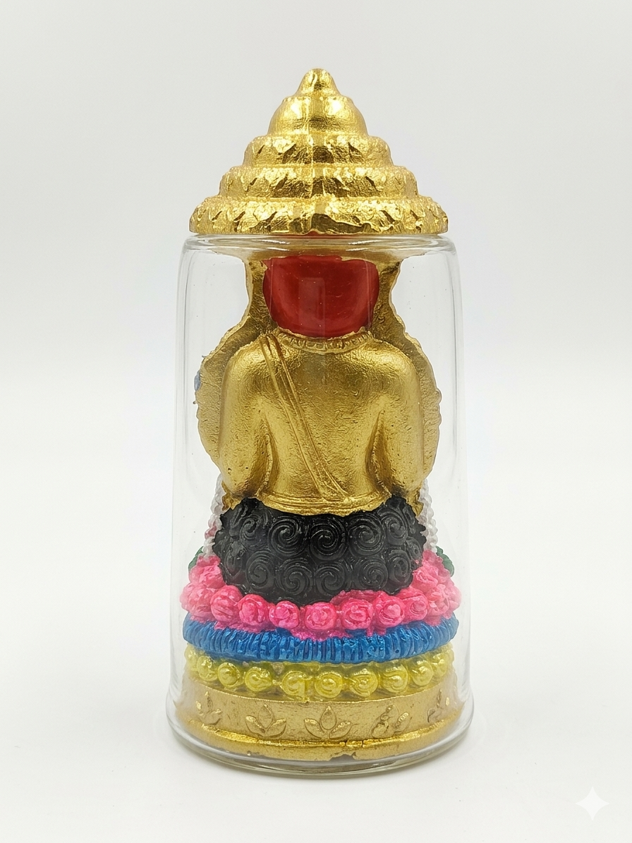 Sai Baba Idol in Dome Frame | Decorative God Statue with Protective Acrylic Cover |