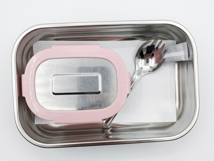SKV Insulated Lunch Box 710ml | Stainless Steel Inner Leakproof Tiffin Box with Click Lock Lid